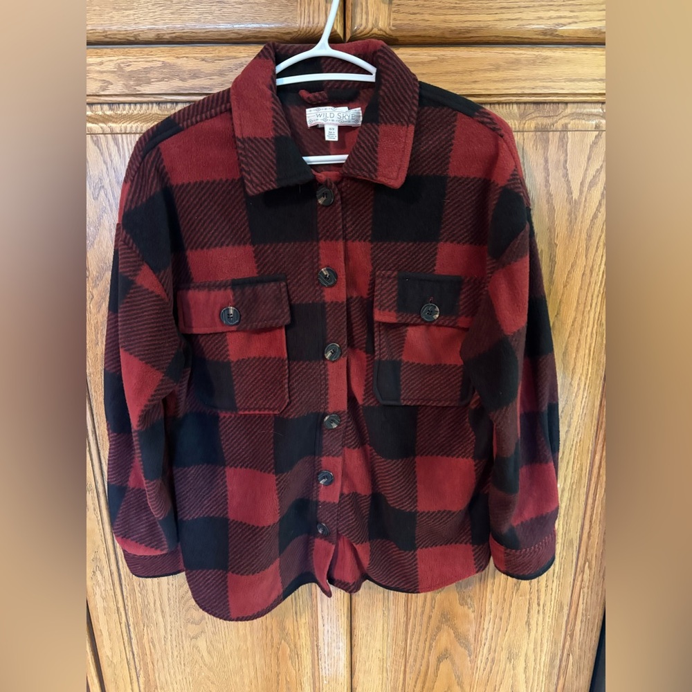 Wild Skye Plaid Red and Black Women's Jacket - Picture 2 of 3